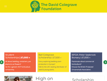 Tablet Screenshot of davidcolegravefoundation.org.uk
